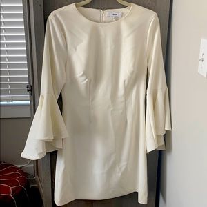 Flare white cocktail dress LIKE NEW